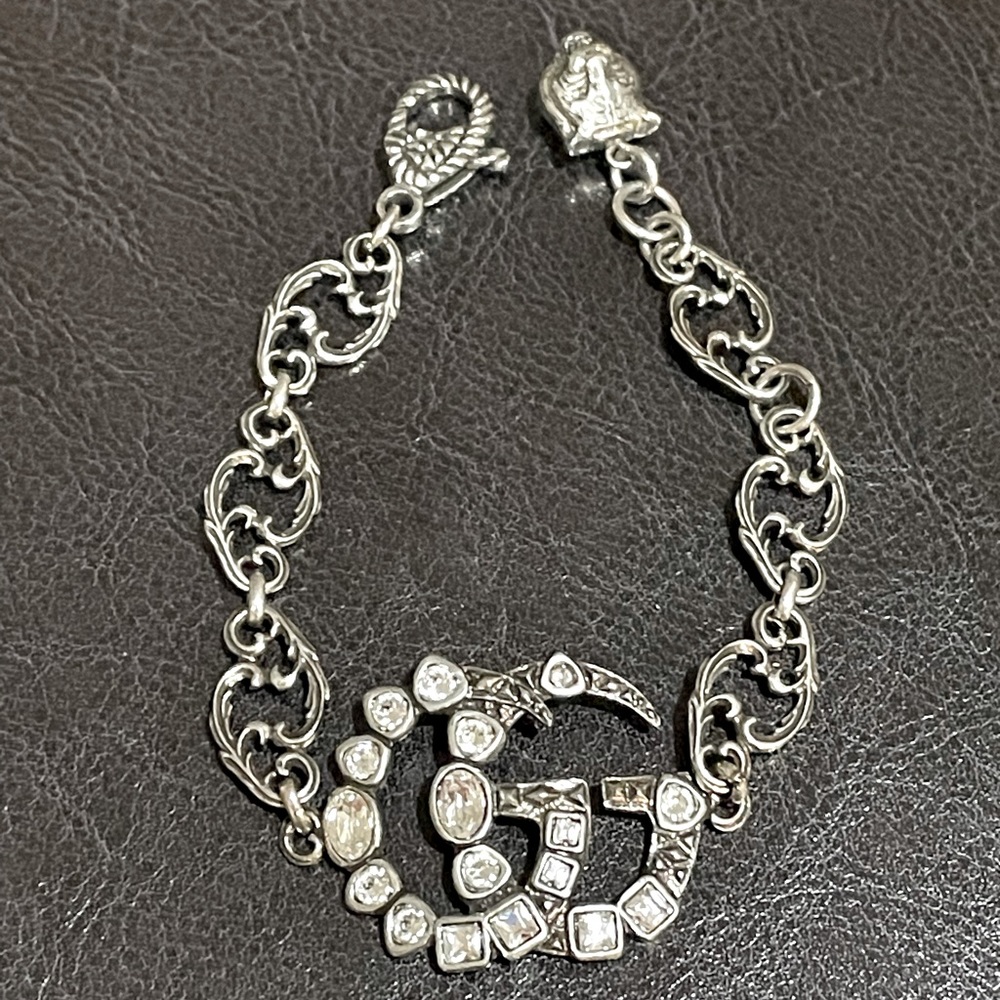 Authentic Gucci Marmont Crystal GG Bracelet
